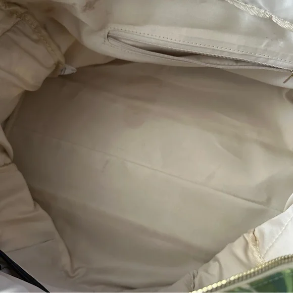 Dress Barn Canvas Leaf Print Mini Duffle Bag - Picture 3 of 4